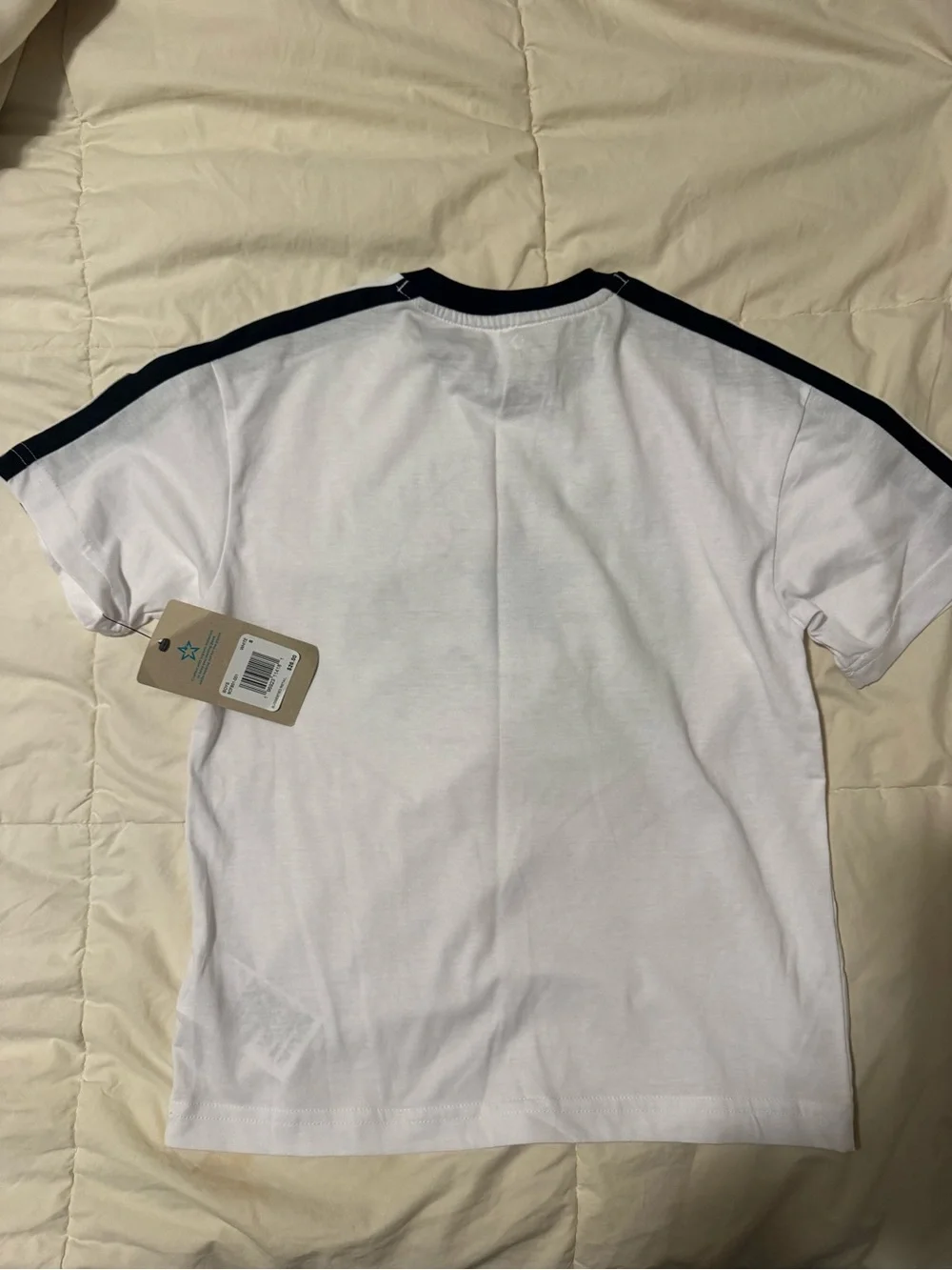 Converse Chuck Taylor All Star White & Blue Logo Kids T-Shirt